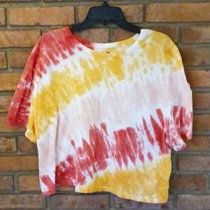 So cropped tee XXL tie dye